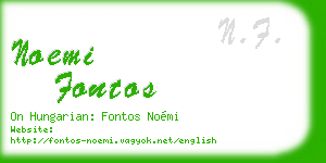 noemi fontos business card